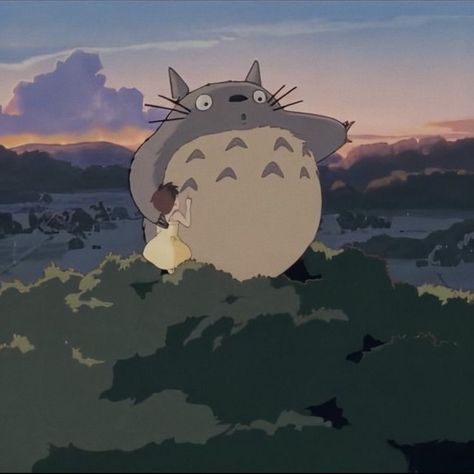 Studio Ghibli Aesthetic Totoro, Totoro Movie, Anime Totoro, A Heart's A Heavy Burden, Heavy Burden, Ghibli Artwork, Stop Trying, Studio Ghibli Movies, Studio Ghibli Art