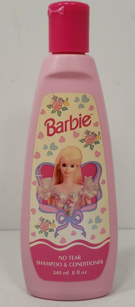 Vintage Shampoo Bottles, Vintage Shampoo, Avon Barbie, Swan Makeup, Strawberry Meringue, Y2k Nostalgia, Kids Bottle, Offer Accepted, Kids Bubbles