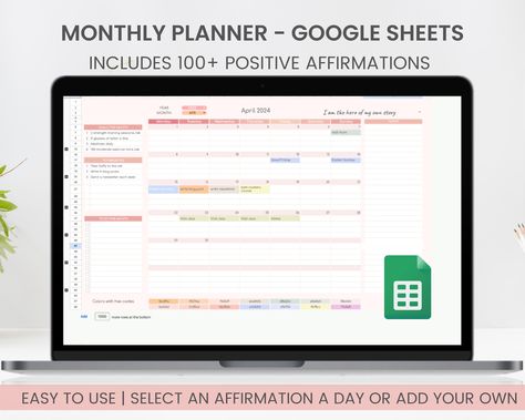 Google Sheets Aesthetic, Google Sheets Planner, Google Suite, Digital To Do List, Editable Birthday Cards, Aesthetic 2023, Excel Hacks, Google Spreadsheet, Monthly Planner Template