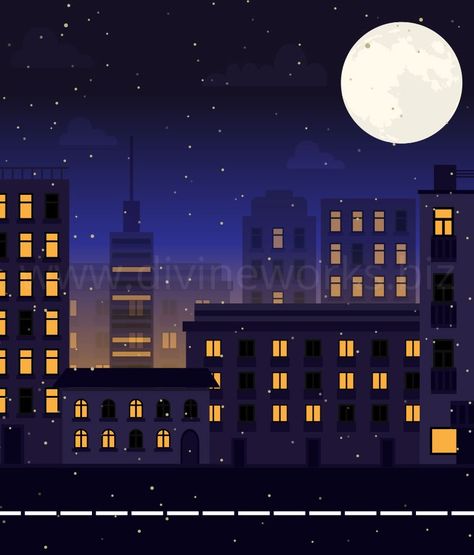 Created By Divine Works® - Download Free Adobe Illustrator City At Night Vector - Visit for download free Best Vector Illustration design quality vector... The post City At Night Vector appeared first on Divine Works. Buildings At Night Drawing, Buildings At Night Painting, City Lights Illustration, City At Night Illustration, Night Window Illustration, City Night Drawing, City At Night Drawing, City Night Illustration, Night City Illustration