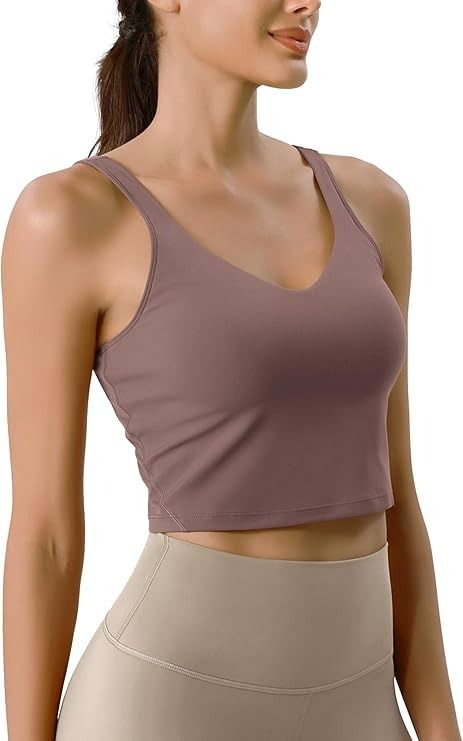 ODODOS Cloud Feeling Tank Bra for Women U Back Wirefree Longline Sports Bra Yoga Crop Top, Oat Milk, Medium at Amazon Women’s Clothing store Yoga Crop Tops, Bra For Women, Yoga Sports Bra, Oat Milk, Amazon Women, Sports Bras, Long A Line, Clothing Store, Sports Bra