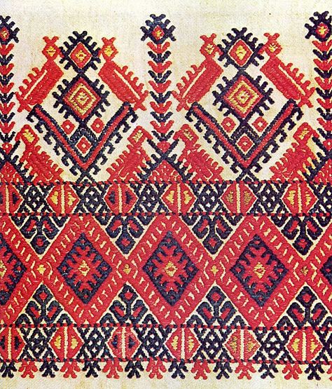 embroidery ethnic Greek Traditional Dress, Greek Costume, Greek Pattern, Redwork Embroidery, Folk Embroidery, Crete, Textile Prints, Mykonos, Beautiful Patterns