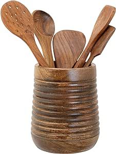 Spatula Organization, Wood Utensil Holder, Wooden Utensil Holder, Unique Utensils, Utensil Caddy, Cooking Spatula, Utensil Storage, Wood Utensils, Kitchen Drawer Organization