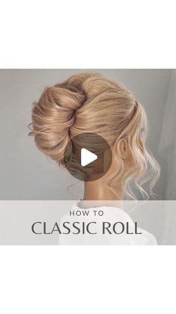 Melbourne Bridal Hairstylist/Educator on Instagram: "♡ Classic Frenchy ♡
 
This is the exact classic French roll technique I learned at hair school 23 years ago but this time created with a little more texture and a lot less lacquer bringing it into 2024.

First we sweep hair to one side before lining pins up the head, a pro tip here is to be sure to overlap the pins for security, ensuring the top pin is angled downwards will stop hair from escaping too. Pin left out section of hair tight over the pins to stop any sagging at the back of the head before we tease, comb, roll and pin to complete the look.

Is this the way you learned to French roll too or will you be trying this way?

Let me know in the comments below 👇 

Follow @polishedstylejustine for more simple hairstyling ideas!

#hair French Twist Tutorial Long Hair, French Roll Tutorial, French Twist Wedding Hair, Classic Wedding Hairstyles, French Roll Updo, French Roll Hairstyle, Bridal Hairstylist, French Roll, Roll Hairstyle