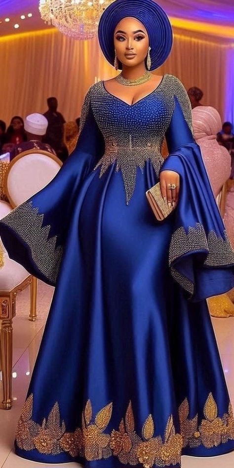 Credit: Folah Signature Folah Signature, Stunning Dresses Gowns, Aso Ebi Styles Lace, Modest Bridal Dresses, African Evening Dresses, Bubu Gown Styles, African Traditional Wedding Dress, Native Wears, African Wedding Attire