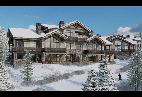 Luxury Lodge Exterior, Bloxburg Christmas Mansion Exterior, Winter Cabin Layout, Bloxburg Ski Resort Layout, Lodge Plans Layout, Bloxburg Ski Resort, Cabin House Bloxburg, Sims 4 Cabin House, Snowy Mansion