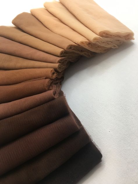 Flawless color blending and natural undertones = a true nhude matching shade! Skin Colour Clothes, Fantasy Fabric, Colors Outfit, Shades Of Nude, Bus Ideas, Fabric Board, Colour Analysis, Colors Shades, Brown Color Palette