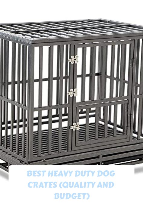 We’ve gathered six of the best, most durable heavy-duty dog crates that not even the most determined dogs will be able to escape. Heavy Duty Dog Crate, Dog Crates, Pet Gear, Dog Cages, Pet Crate, Stainless Steel Tubing, Crate Training, Large Dog Breeds, Pet Safe