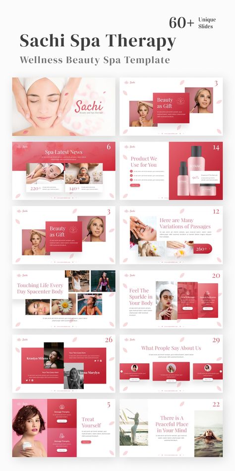 Spa Template Design, Cosmetics Presentation Design, Product Powerpoint Presentation, Beauty Presentation Design, Spa Infographic, Product Powerpoint, Slides Layout, Website Layout Design, Beauty Cosmetics Design