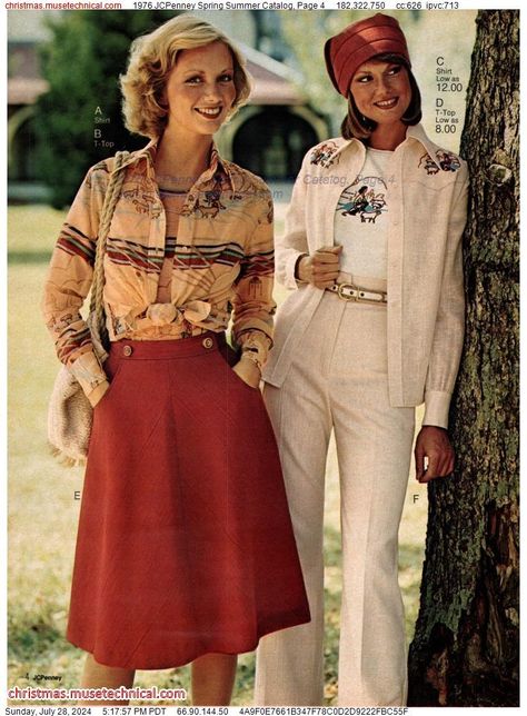 1976 JCPenney Spring Summer Catalog, Page 4 - Catalogs & Wishbooks 1976 Fashion, 70s Women Fashion, 1970 Fashion, 70 Fashion, Sears Catalog, Seventies Fashion, 70’s Fashion, 1970s Fashion, Pop Culture