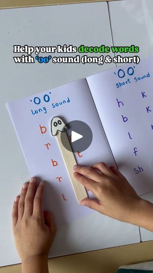 16K views · 834 reactions | Let’s help our kids practice the two confusing sounds of ‘oo’ with this super fun 👻 activity

OO makes the long sound as in boo  and also 
OO make the short sound as in book
 
This activity helps practice it in a fun way.
SAVE and SHARE with someone who might need it 

#scienceofreading #learningtoread | Easy & Low prep learning activities for kids | my_busy_kid Sound Experiments First Grade, Phonics Oo Activities, Oo Sound Worksheets, Long Oo And Short Oo Sounds, How To Teach Oo Sound, Teaching Oo Sound, Words With Oo Sound, Oo Sound Reading Passage, Short Oo Sound Worksheets