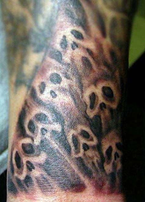 Sleeve Filler Ideas, Tattoo Filler Ideas, Sleeve Filler, Wörter Tattoos, Tattoo Sleeve Filler, Evil Skull Tattoo, Tattoo Shading, Tattoo Filler, Skull Sleeve Tattoos