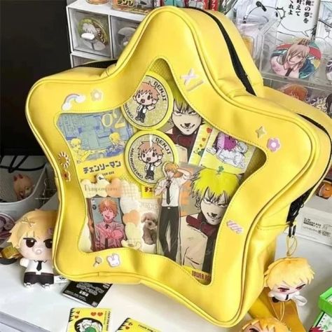 Just found this amazing item on AliExpress. Check it out! $18.03 50％ Off | Yellow Star Ita Bag Girls Cute Fashion Kawaii Backpack Y2K Waterproof Front Pocket Transparent Knapsack Teenage Travel Schoolbag Backpack Y2k, Star Backpack, Yellow Backpack, Aesthetic Backpack, Kawaii Backpack, Ita Bag, Yellow Star, Bags Aesthetic, Bag Cute