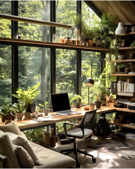 Studio Decorating, Dream House In The Woods, Herbs Indoors, Dream House Decor, Home Office Design, Ideas Home, Home Decor Trends, House Inspo, Dream Home Design