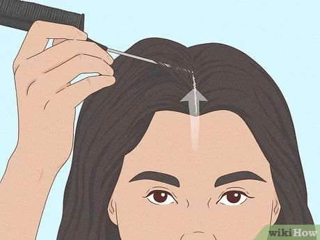 4 Easy Ways to Style Middle Part Hair - wikiHow Style Middle Part Hair, Middle Part Bangs, Middle Part Hair, Part Hair, Middle Part Hairstyles, Center Part, Step By Step Hairstyles, Trendy Hairstyle, Middle Part