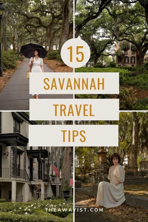 15 Savannah Travel Tips for First-Time Visitors - The Awayist Georgia Living, Atlanta Trip, Explore Georgia, Atlanta Travel, Travel Georgia, Georgia Vacation, Visit Savannah, Travel America, Georgia Travel