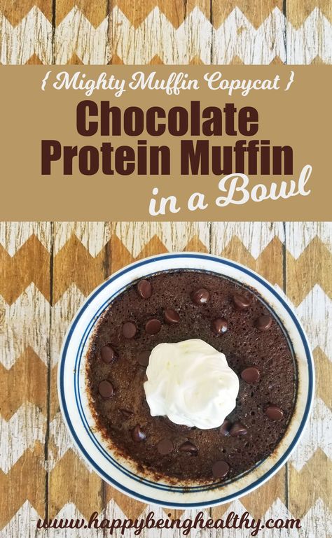 Protein Muffin Recipe, Protein Powder Muffins, Quick Muffins, Chocolate Protein Muffins, High Protein Muffins, Baking With Protein Powder, Protein Muffin Recipes, Muffin In A Mug, Low Calorie Protein