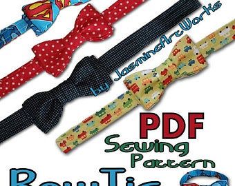 Bow Tie Diy, Make A Bow Tie, Kids Smock, Bowtie Pattern, Baby Bowtie, Tie Pattern, Costume Patterns, Girls Bows, Baby Bows