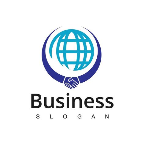 Business and cooperation Logo. handshake and globe symbol  isolated on white background. Cooperation Logo, Wedding People, Heart Tree, Logo Banners, Cityscape Photos, Heart With Arrow, Background Banner, Text Effects, Landscape Photos