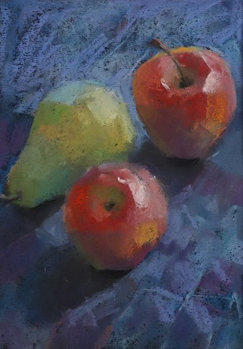 Soft Pastel Still Life, Pastel Still Life, Soft Pastel Art, Pastel Artwork, Apple Pear, Still Life Art, Pastel Drawing, Pastel Art, Pastel Painting