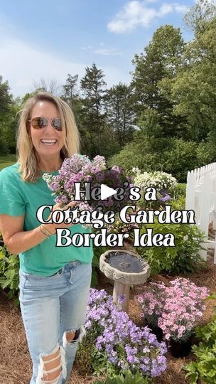 122K views · 1.3K reactions | Name your fave cottage garden border? 🌸🌸🌸

I planted ‘Clear Crystal Purple Shades’ alyssum 💜🤍💜 last summer and was blown away. It kept blooming and blooming ☀️ all spring, summer, and fall in its dainty, cottage-garden style. ☺️I loved it so much I planted it again. 👏 What border plant do you love so much you’re planting again? 💟

Big thanks to @powerplanter 🌱 for making planting a million little cell packs easy peasy. It was quick work for me Saturday. You can check them out at www.powerplanter.com. 

Now let’s share some border ideas!!! 💜💜💜

#alyssum #borderplant #gardenborder #gardenborderdesign #flowergardening #flowergardens #cottagestylegarden #cottagegardenideas #cottagegardenflowers #cottagestyle #sweetalyssum #gardenauger #gardenplanting # Cottage Garden Border, Cottage Garden Borders, Big Cottages, Sweet Alyssum, Border Ideas, Garden Border, Crystal Purple, Companion Plants, Purple Shades