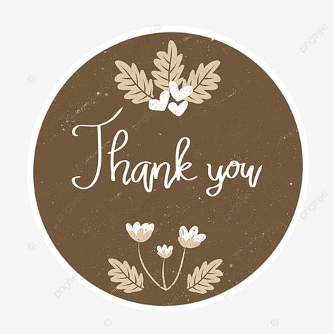 Sticker Card Design, Logo Thank You, Sticker Thank You Design, Thank You For Presentation, Cute Thank You Stickers, Thank You Png, Story Sticker, Flower Png Images, Sticker Retro