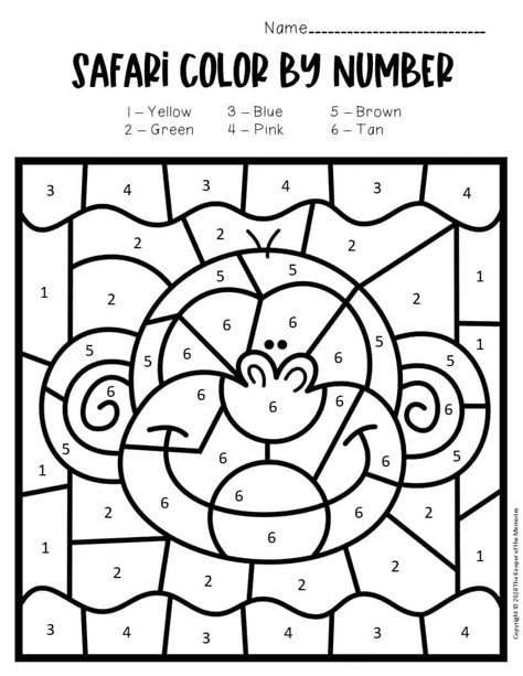 Safari Preschool, Safari Animals Coloring Pages, Jungle Animals Preschool, Zoo Activities Preschool, Preschool Jungle, Jungle Activities, Safari Crafts, Color By Sight Word, Zoo Preschool