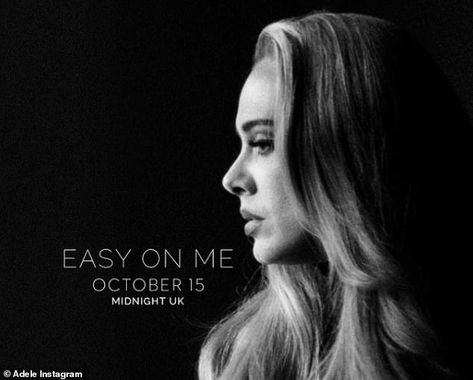 Eagerly-anticipated: News of the album release date comes after Adele shared a first look at the single cover for her upcoming track Easy On Me on Tuesday Easy On Me Adele, Adele Instagram, Adele Albums, Adele Lyrics, Go Easy On Me, Adele Music, Adele Photos, Stop Obsessing, Music Is Therapy