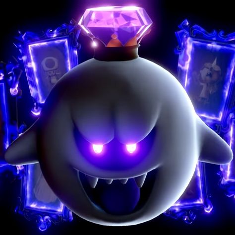 King Boo Mario, Luigi's Haunted Mansion, Game Over Screen, Luigi's Mansion 3, Luigi's Mansion, King Boo, Mario Nintendo, Super Mario Art, Nintendo Art