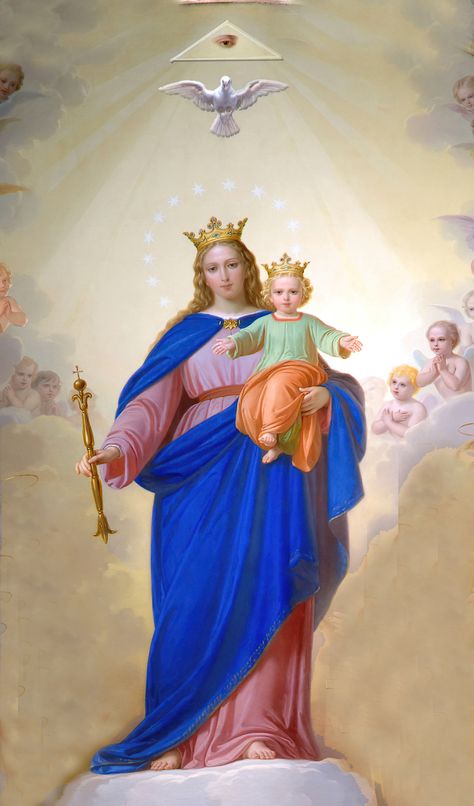 Mama Mary Images, Mary Help Of Christians, Saint John Bosco, Catholic Symbols, John Bosco, St John Bosco, Roman Church, Blessed Mary, Images Of Mary