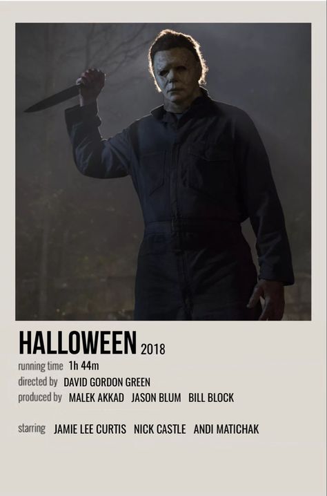 minimal polaroid movie poster for halloween (2018) Halloween Movie Poster, The Fall Movie, Indie Movie Posters, Film Polaroid, Movie Horror, Halloween Film, Iconic Movie Posters, Movie Card, Most Paused Movie Scenes