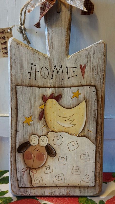 Cute country kitchen sign Primitive Painting, Chicken Crafts, Country Paintings, Chicken Art, Primitive Crafts, Country Crafts, Tole Painting, Country Art, Country Primitive