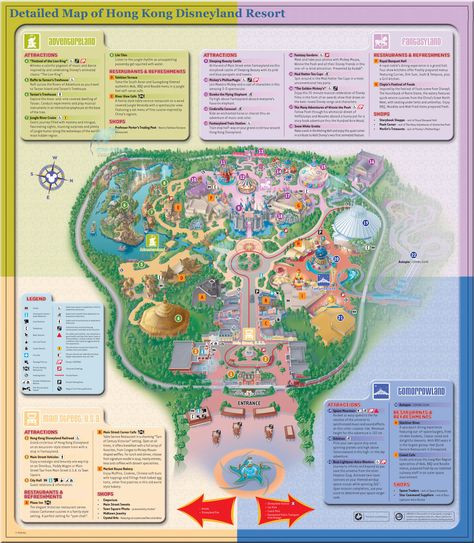 Hong Kong Disneyland | detailed-map-of-hong-kong-disneyland-resort Disney Hong Kong, Disney Map, Hong Kong Map, Hong Kong Travel Guide, Disney Bucket List, Disneyland Map, Station Map, Hong Kong Disneyland, Hong Kong Travel