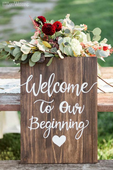 Victorian Wedding Inspiration, Weddings Idea, Rustic Wedding Decorations, Wooden Wedding Signs, Victorian Wedding, Vintage Wedding Decorations, Pallet Signs, Welcome To Our Wedding, Outdoor Decorations