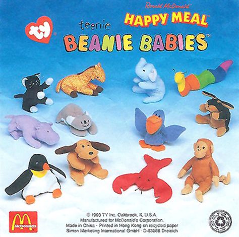 Ty Babies, Childhood Memories 90s, Childhood Memories 2000, Mcdonalds Toys, 2000s Nostalgia, Happy Meal Mcdonalds, 90s Childhood, Happy Meal Toys, Childhood Toys