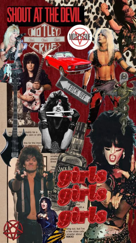 motley crue 📸🎸🍒 #myfirstshuffle #motleycrue #rocknroll #rockstargf #rockstar #music #rock 80s Rock Aesthetic, Punk Rock Wallpaper, Stranger Things Print, Shout At The Devil, Motley Crüe, Rock Aesthetic, Rockstar Aesthetic, Classic Rock And Roll, 80s Bands