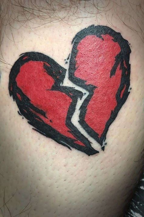 Heart Outline Tattoo, Heart Tattoos With Names, Love Heart Tattoo, Black Heart Tattoos, Red Heart Tattoos, Outline Tattoo, Black Girls With Tattoos, Heart Tattoo Designs, Heart Outline