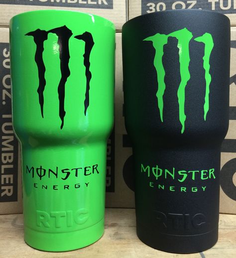 Kiwi green // Textured Black Monster Energy Gear, Monster Energy Clothing, Monster Cans Diy, Monster Cup, Monster Clothes, Monster Room, Black Monster, Monster Energy Girls, Monster Pictures