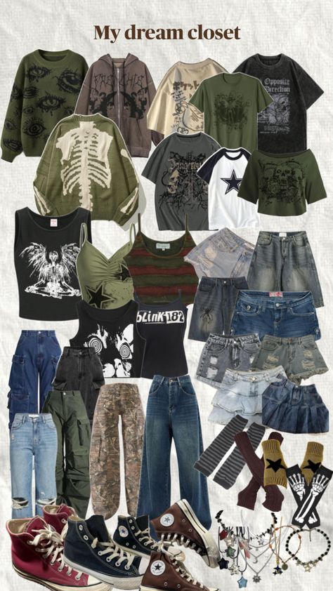 X3 My Dream Closet, Grunge Fits, Silly Clothes, Earthy Outfits, Outfit Inspo Casual, Clothes And Shoes, Dream Style, Swaggy Outfits, Really Cute Outfits