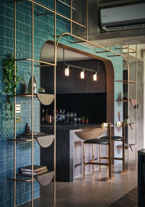 Bar Restaurant Design, Architecture Restaurant, Studio House, Design Café, Bar Interior Design, Urban Interiors, Bar Interior, Sopot, Bar Design Restaurant