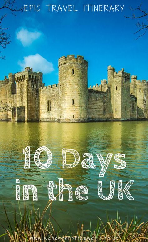 UK Trip Itinerary: Travel Around the UK in 10 Days | Wanderers of the World  We’ve both lived in the UK for pretty much our whole lives and there’s a very good reason why we’ve stayed all these years. It’s because it’s such a beautiful country! Uk Travel Itinerary, Uk Castles, Uk Trip, Uk Destinations, England And Scotland, Trip Itinerary, Incredible Places, England Travel, Ireland Travel