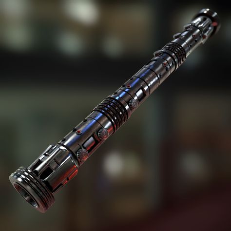 darth maul lightsaber, wichanan sarajan on ArtStation at https://www.artstation.com/artwork/oxXOB Darth Maul Lightsaber, Star Wars Timeline, Custom Lightsaber, Lightsaber Design, Lightsaber Hilt, Jedi Sith, Black Panther Art, Star Wars Light Saber, Jedi Knight