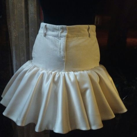 Flounced Skirt, Flounce Skirt, Ballet Skirt, Mini Skirts, Ballet, Satin, Skirt