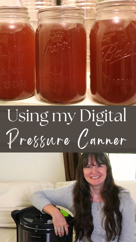 I’ve been using this homemade chicken broth recipe for many years. In the past, I either used it within a few days, or froze it for later. But just recently I got a Presto Precise Digital Pressure Canner for my birthday! Pressure canned chicken broth is shelf stable! Join me as I make my first canned chicken broth. Presto Electric Pressure Canner, Canning Broth Pressure Cooker, Pressure Canning Leftovers, Electric Canner Recipes, Electric Pressure Canner Recipes, Nesco Pressure Canner Recipes, Pressure Canned Chicken, Canning Broth, Pressure Canner Recipes