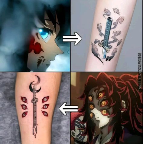 Muichirou Tokitou Tattoo Idea, Muichiro Tattoo Ideas, Demon Slayer Mark Tattoo, Tattoo Ideas Demon Slayer, Muichiro Tattoo, Demon Slayer Tattoos, Demon Slayer Tattoo Ideas, Slayer Tattoo, P Tattoo