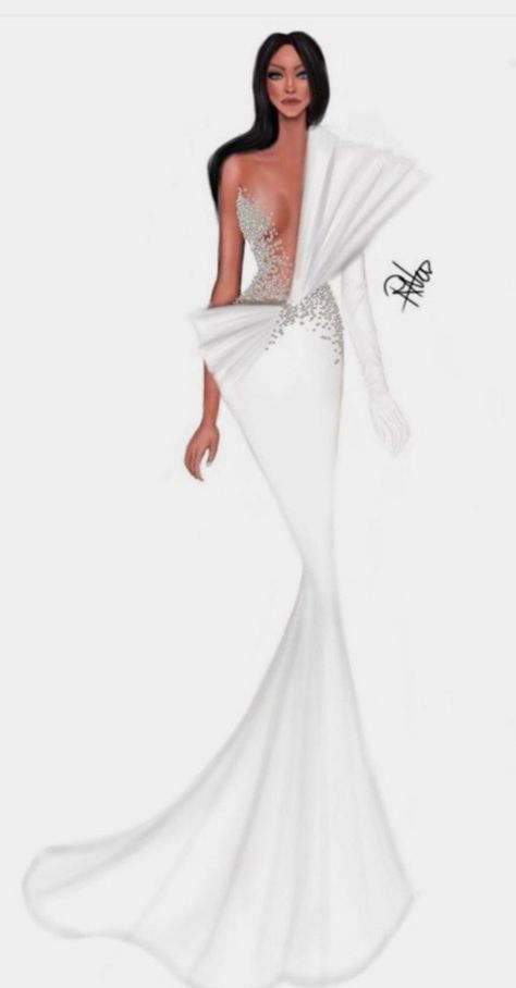 Red Carpet Dresses Illustration, Designer Sketches Fashion Dresses, Red Carpet Dresses Drawings, Formal Balance Drawing, Desings Clothes Draw Model, Wedding Gown Sketches Design, Fashion Sketches Dresses Gowns, Dress Illustration Design, Gown Illustration