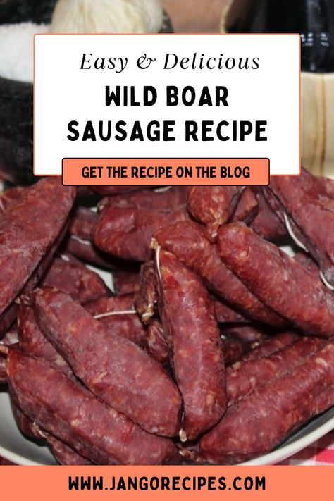 You will be amazed to know that my street food lover family likes my exclusive wild boar sausage recipe so much that they often demand it. #recipes #dinnerrecipes #WildBoarSausage Wild Boar Ham Recipes, Wild Hog Sausage Recipes, Bison Sausage Recipes, Wild Boar Sausage Recipes, Lamb Sausage Recipes, Wild Boar Recipes, Boudin Sausage, Cured Meat Recipes, Sausage Making Recipes