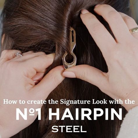 How to create a KNOT with the Nº1 HAIRPINS ✨ Model: @isabellablom.x | Video Credit: @gijsweber #fionafranchimon #no1hairpin… | Instagram How To Use French Hair Pins Short Hair, French Hairpin Tutorial, No 1 Hairpin, Chinese Hairpin Tutorial, Fiona Franchimon Hairpin Tutorial, Updo Tutorial, Easy Updos, Hair Tutorials Easy, Video Credits