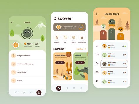 Exercise Game App Explorations by Salung Paperpillar for Paperpillar on Dribbble Iphone Games Apps, Saving App, Mobile App Games, App Interface Design, App Developer, App Ios, Game Interface, Simple App, App Design Inspiration