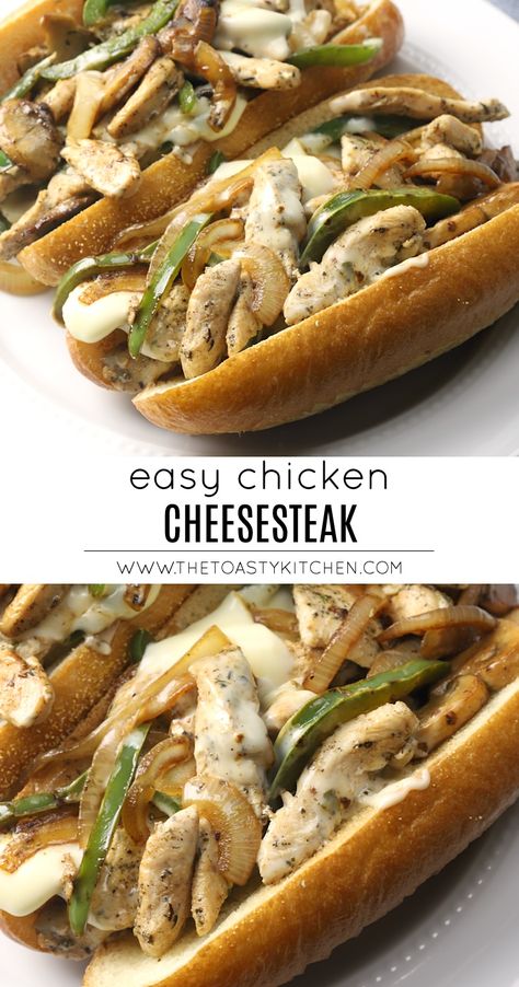 Best Ever Chicken Cheesesteak Recipe #chickencheesesteak #chicken #cheesesteak #recipe #cheese #homemade #sandwichrecipe #comfortfood Chicken Philly Cheese Steak, Chicken Cheesesteak Recipe, Chicken Philly Cheesesteak, Philly Sandwich, Cheesesteak Sandwiches, Chicken Cheesesteak, Philly Cheese Steak Sandwich, Cheesesteak Sandwich, Camping Meal Planning